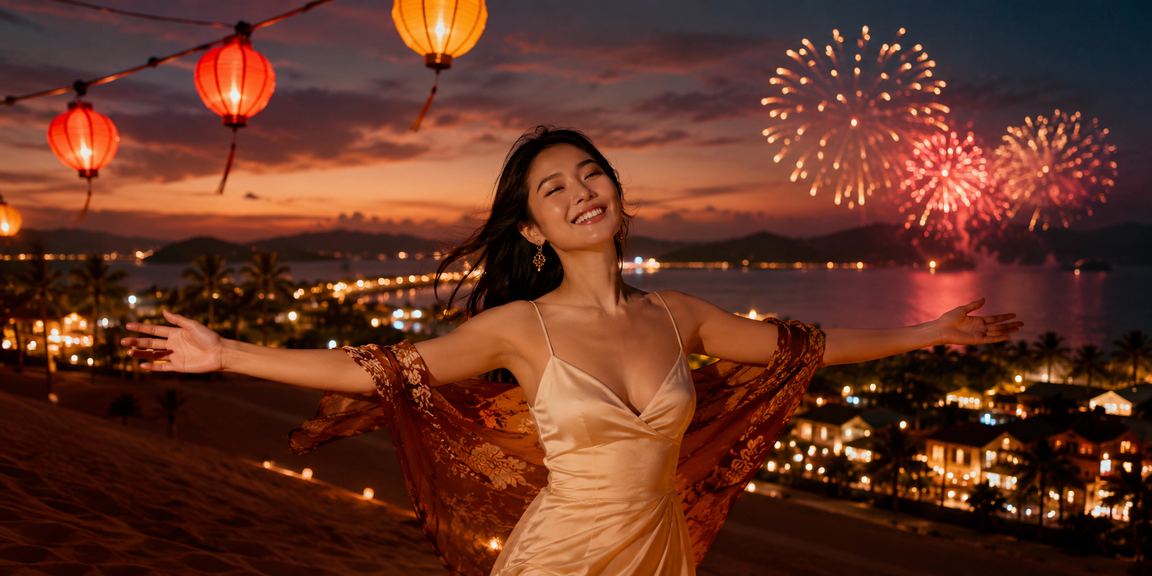 Người hâm mộ bóng đá tại Hội An theo dõi kèo thể thao trực tuyến dưới ánh đèn lồng rực rỡ